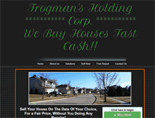 Tablet Screenshot of frogmansholding.com